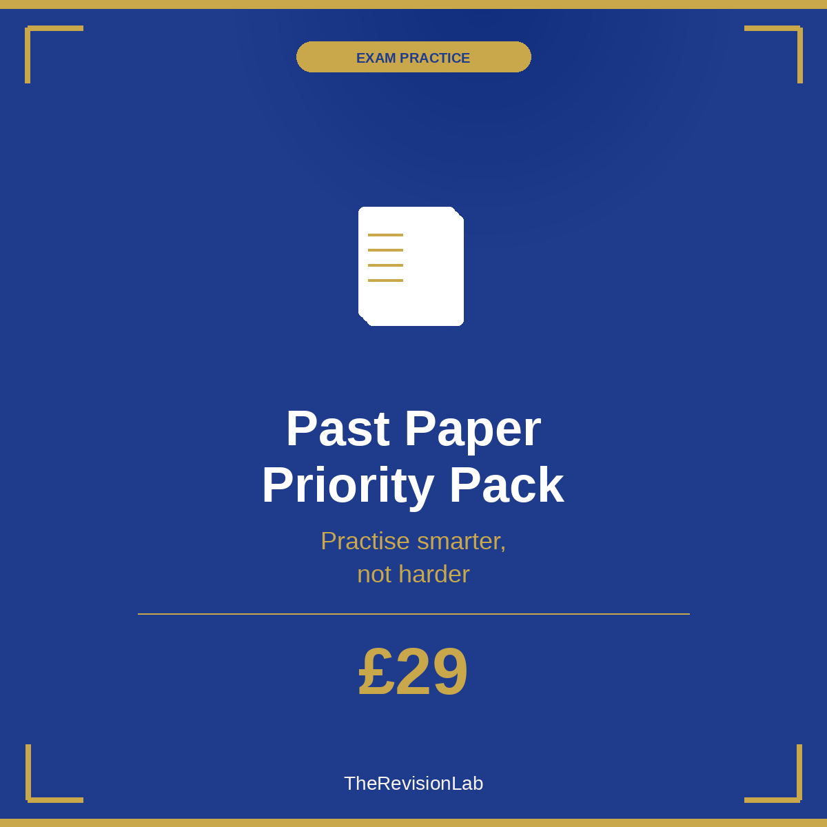 Past Paper Priority Pack — GCSE